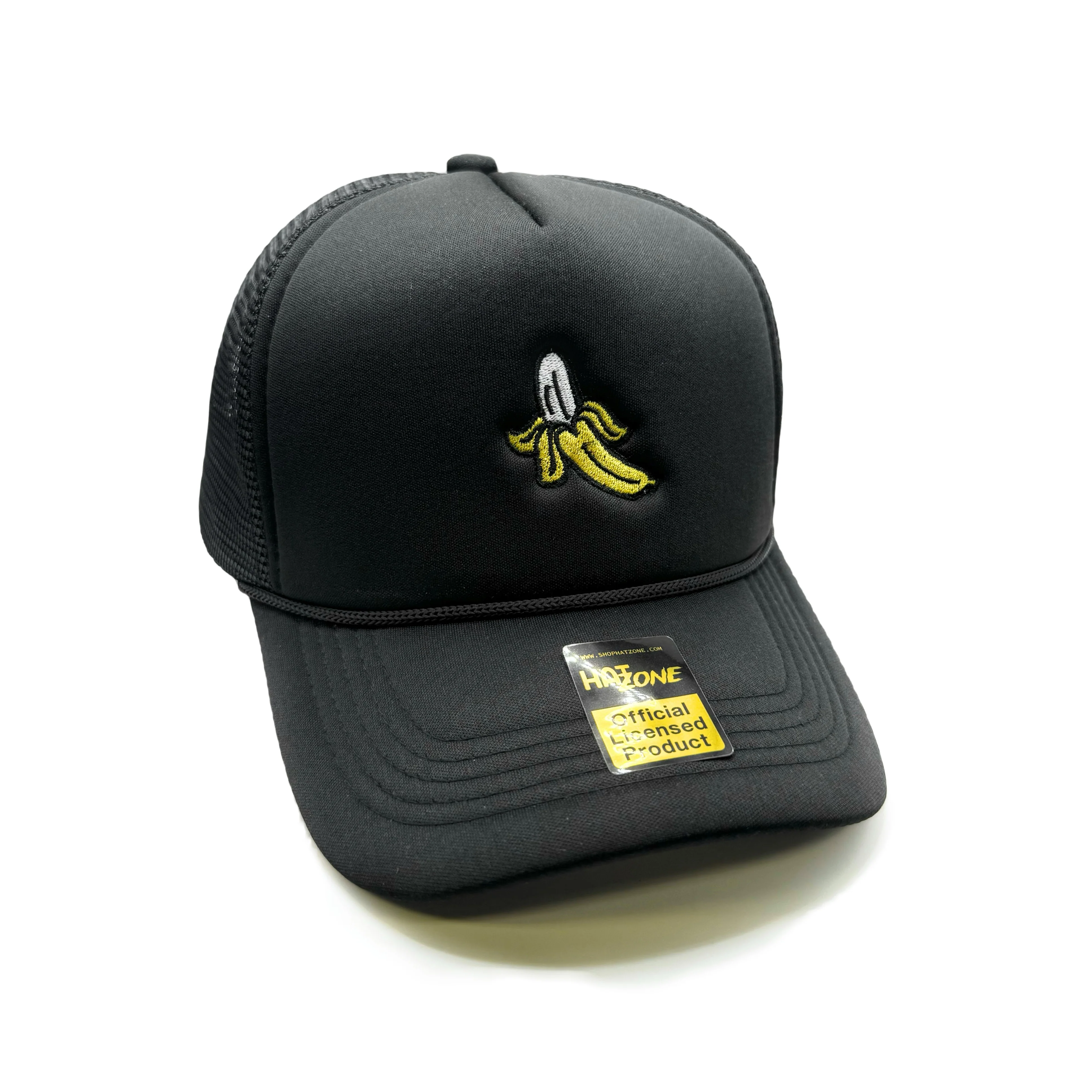 Banana Mesh Trucker Snapback (Black)
