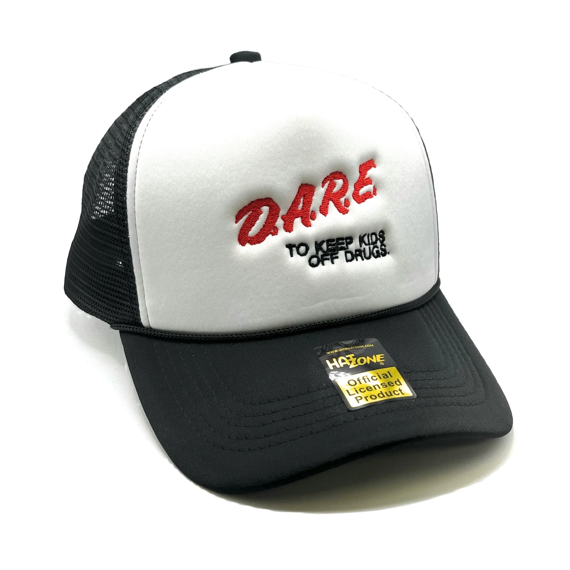 Dare Mesh Trucker Snapback (White/Black)