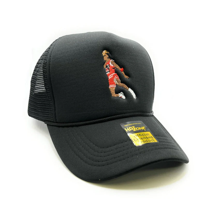 Free Throw Dunk Mesh Trucker Snapback (Black)