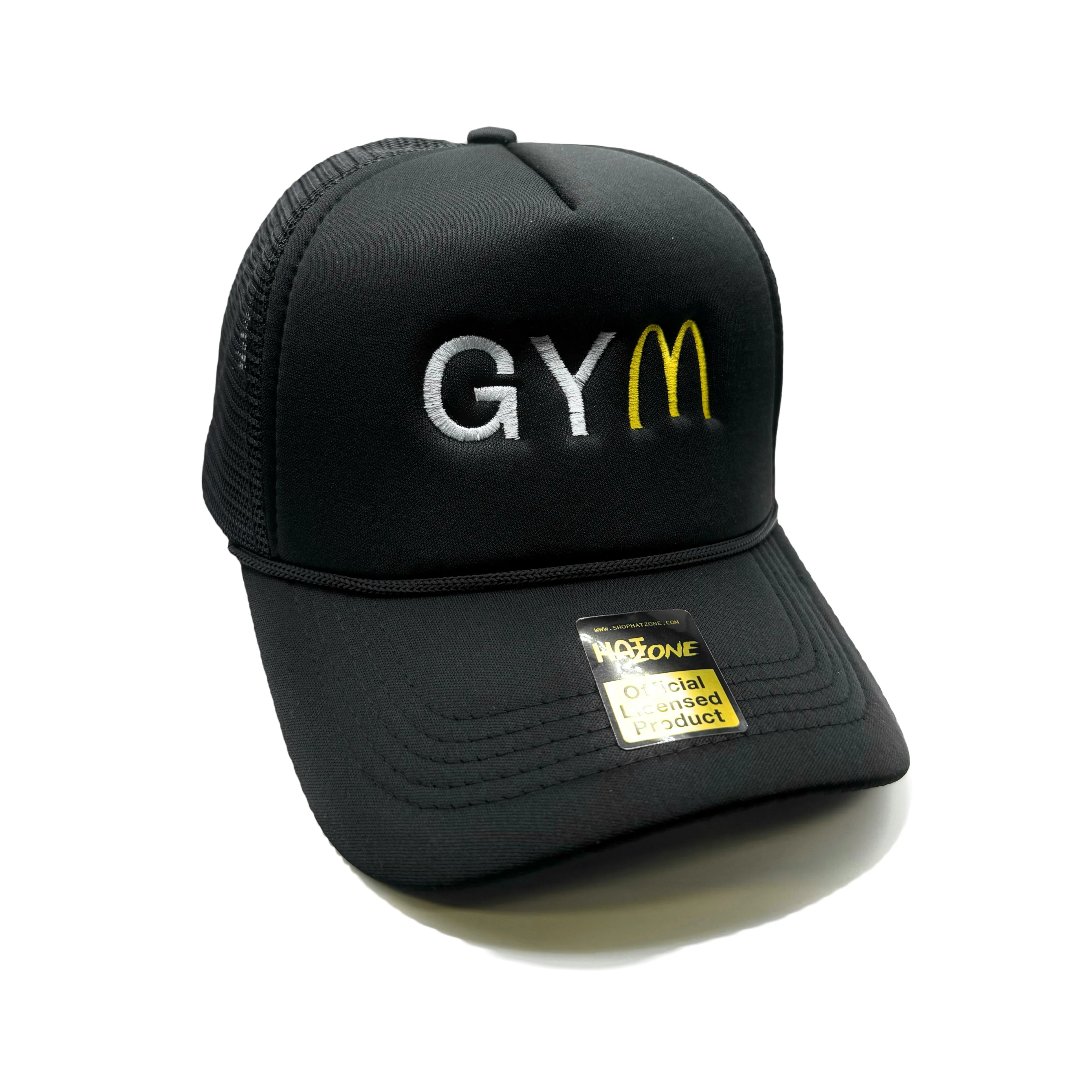 Gym Mesh Trucker Snapback (Black)