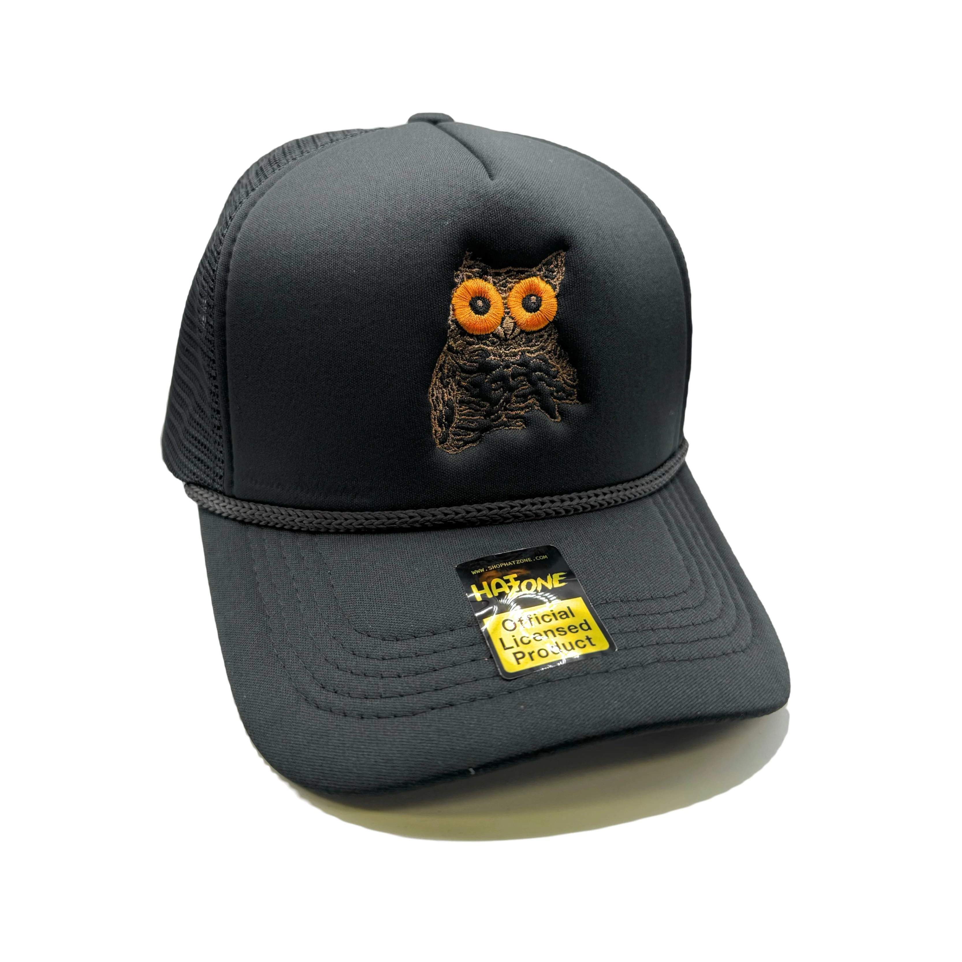 Hooters Owl Mesh Trucker Snapback (Black)