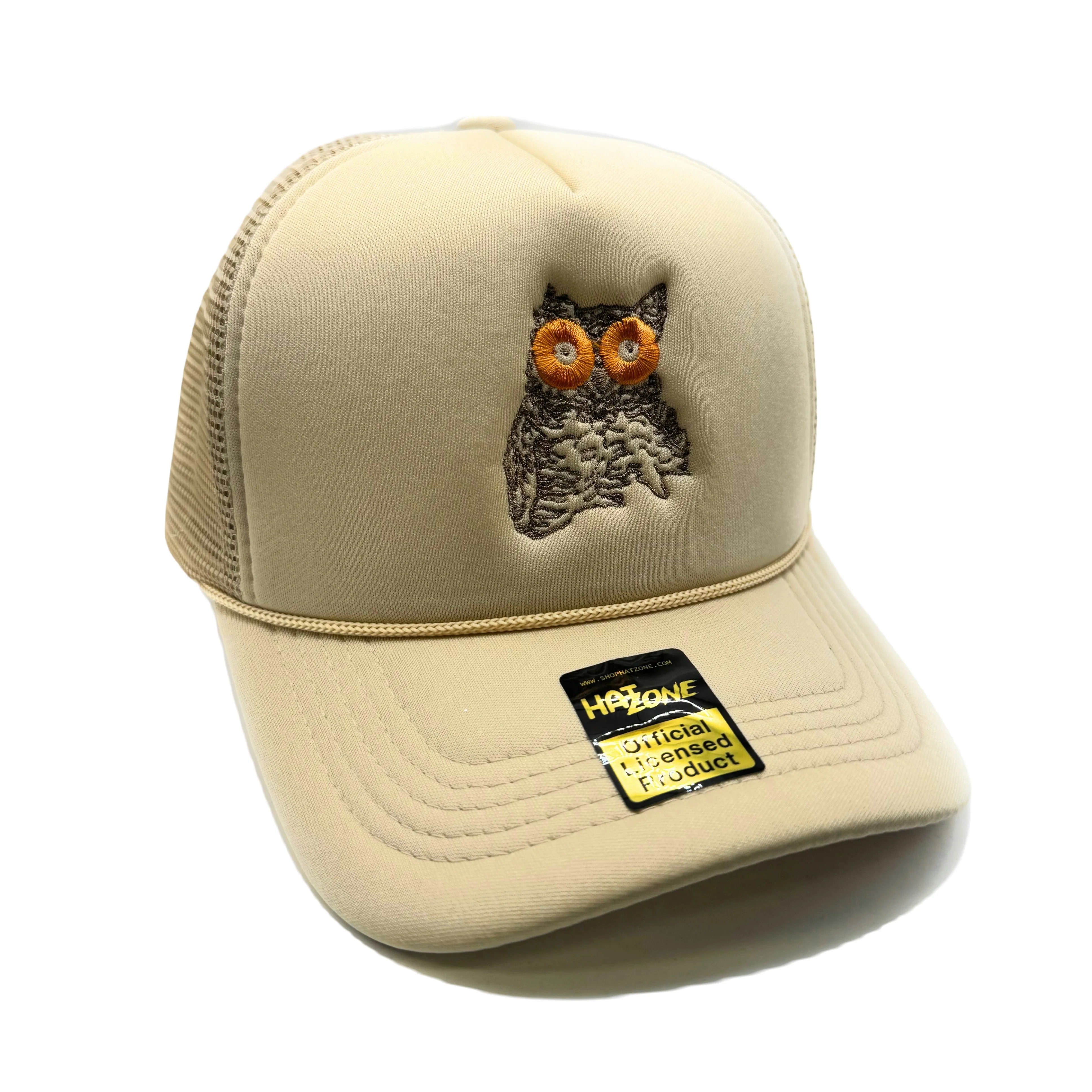 Hooters Owl Mesh Trucker Snapback (Khaki)