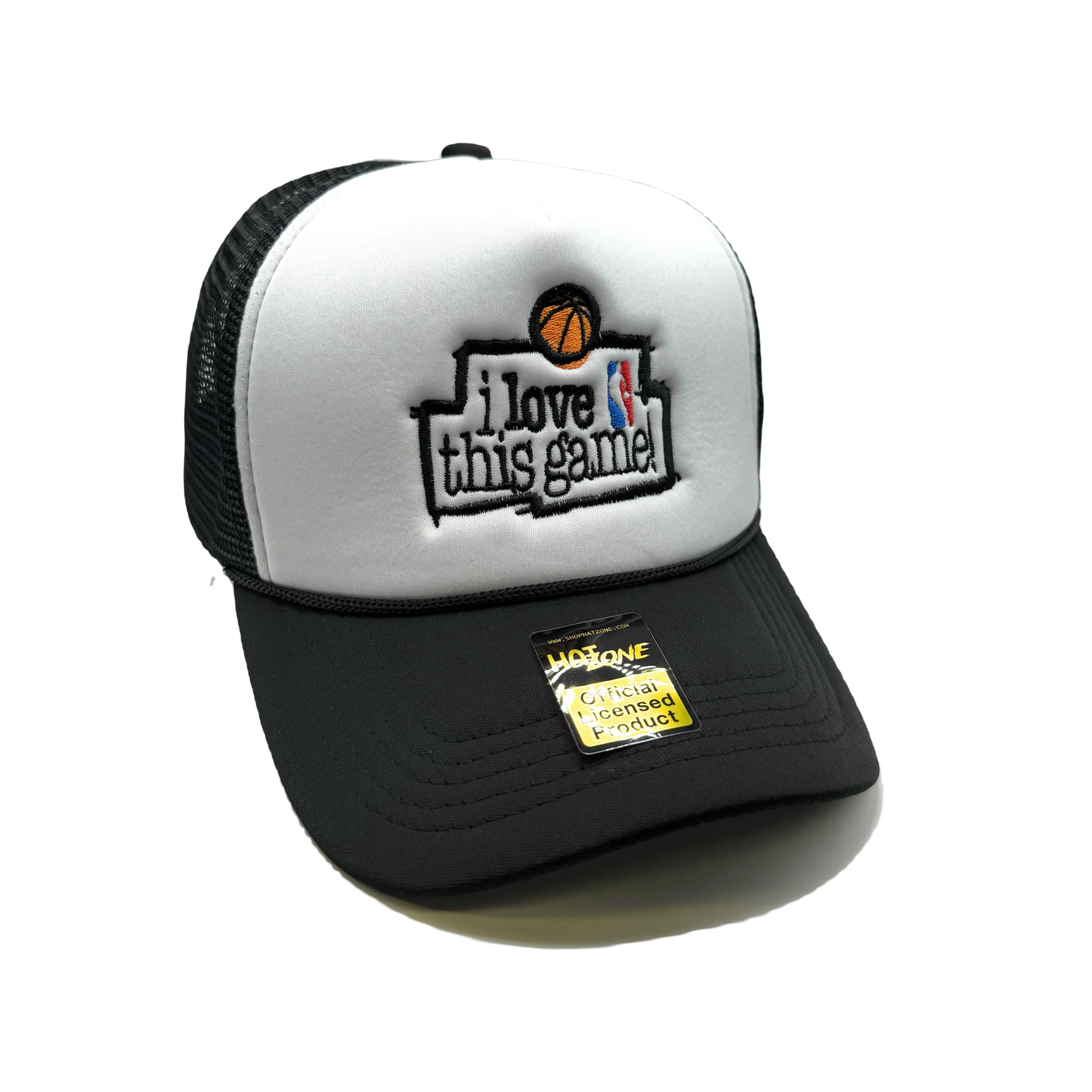 I Love This Game Mesh Trucker Snapback (White/Black)