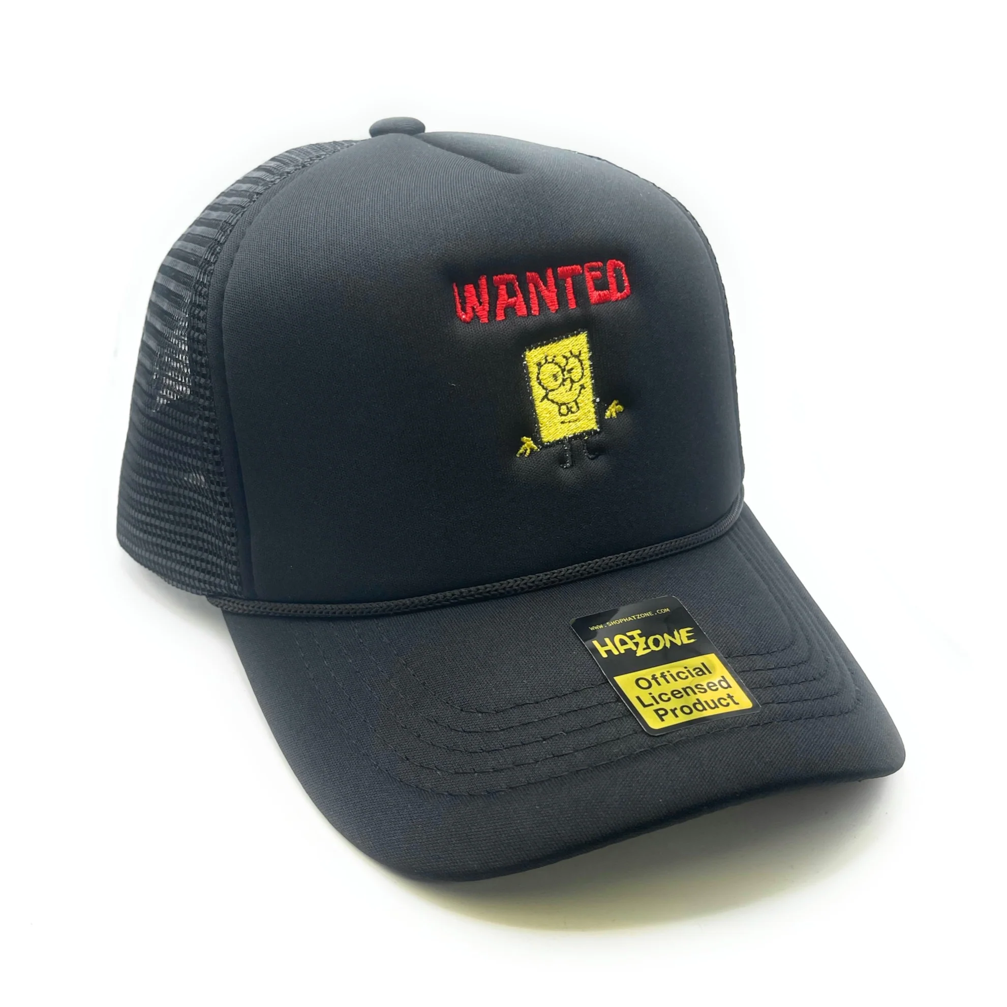 Wanted Mesh Trucker Snapback (Black)
