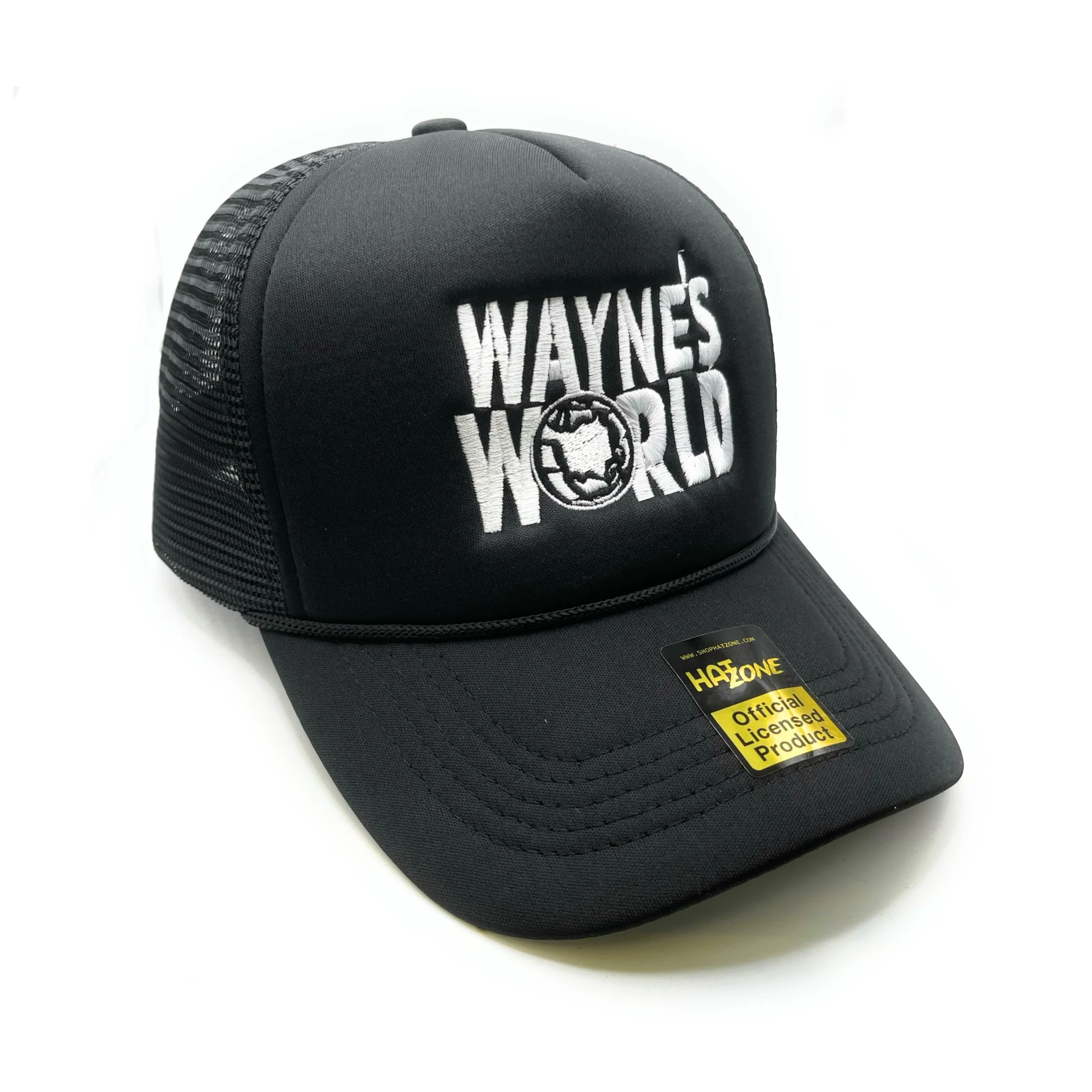 Waynes World Mesh Trucker Snapback (Black)
