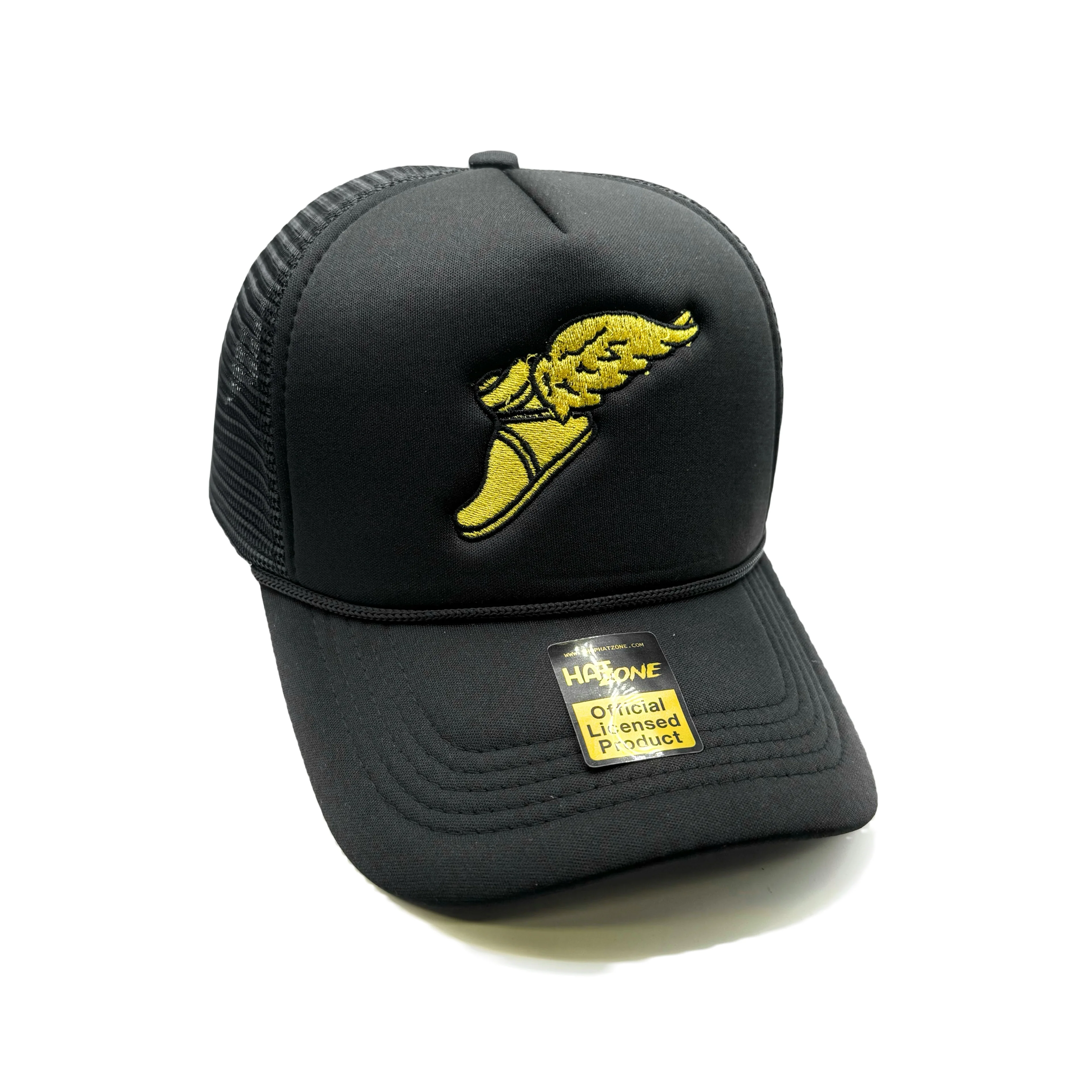 Wings Mesh Trucker Snapback (Black)